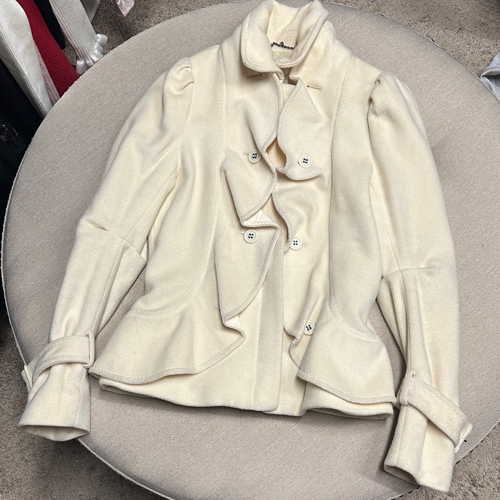 BCBG Cream Women's Jacket Size small